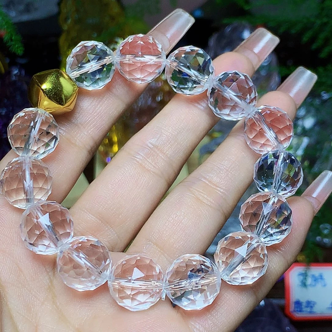 水晶手链银S925镶嵌天然
