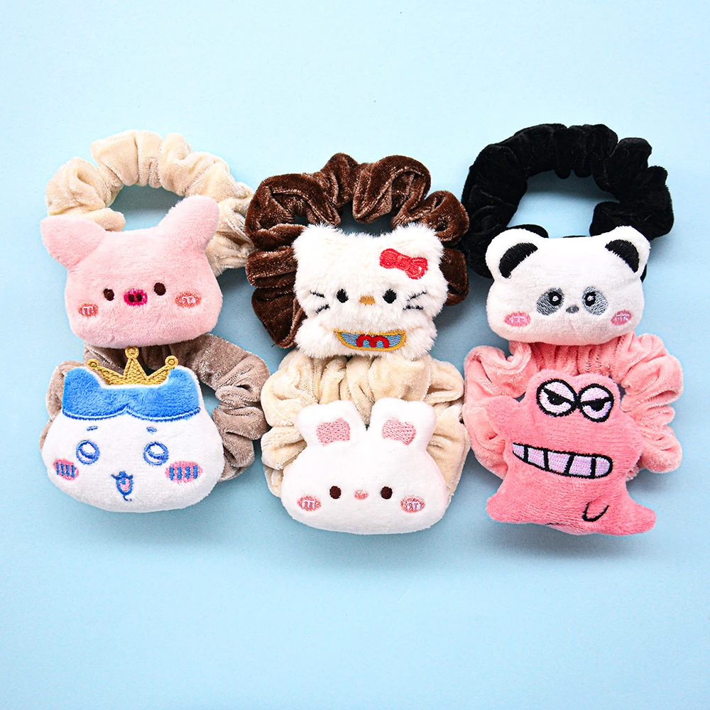 甜美风日韩女发圈发绳情侣闺蜜甜美韩版高弹ins少女可爱卡通发圈