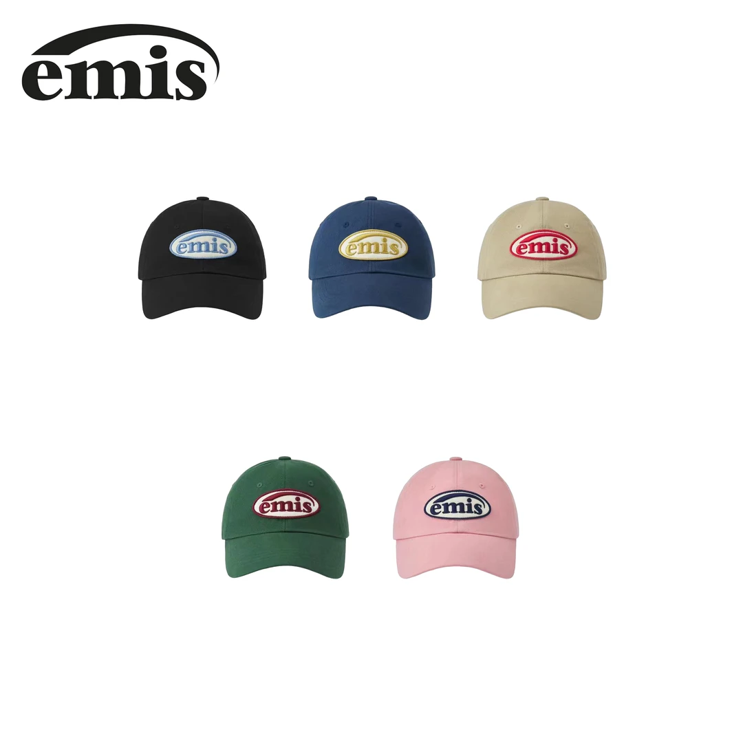 韩国emis官方帽子足印徽章棒球帽运动休闲鸭舌帽【梦一】