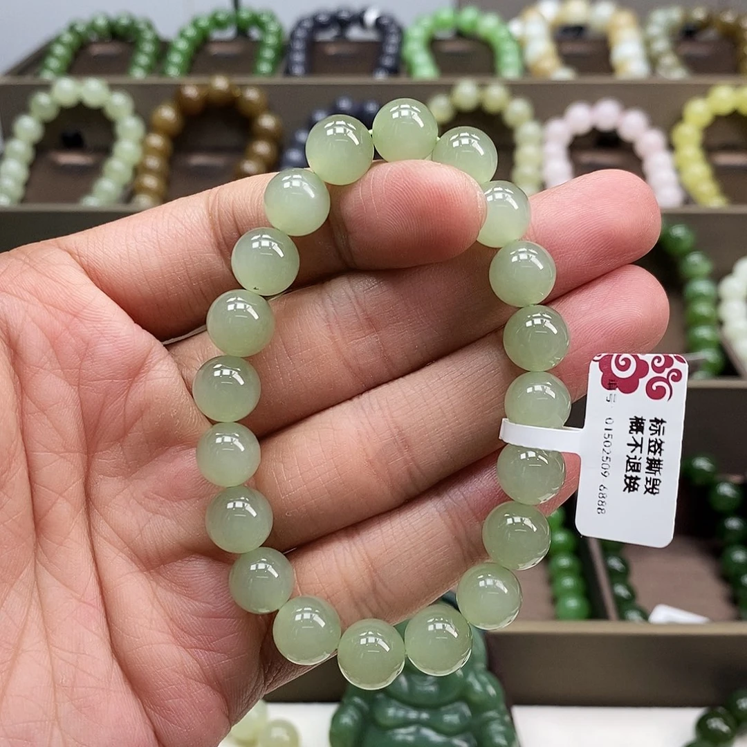 和田玉未镶嵌手串晴水10