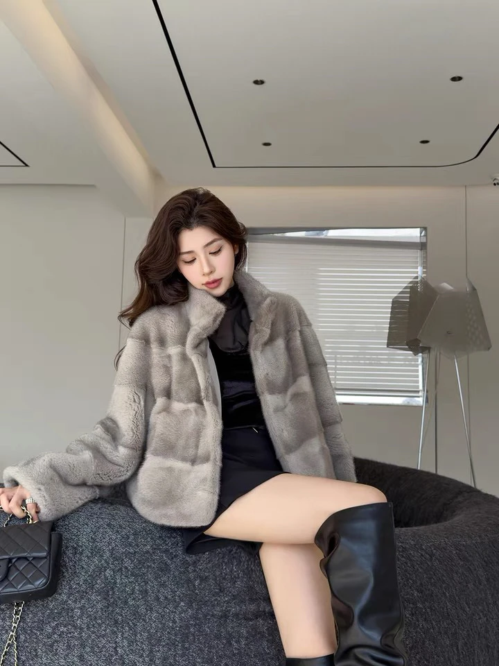 冬季气质款女士新款水貂外套