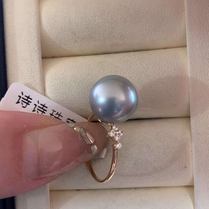 未镶嵌戒指海水珍珠