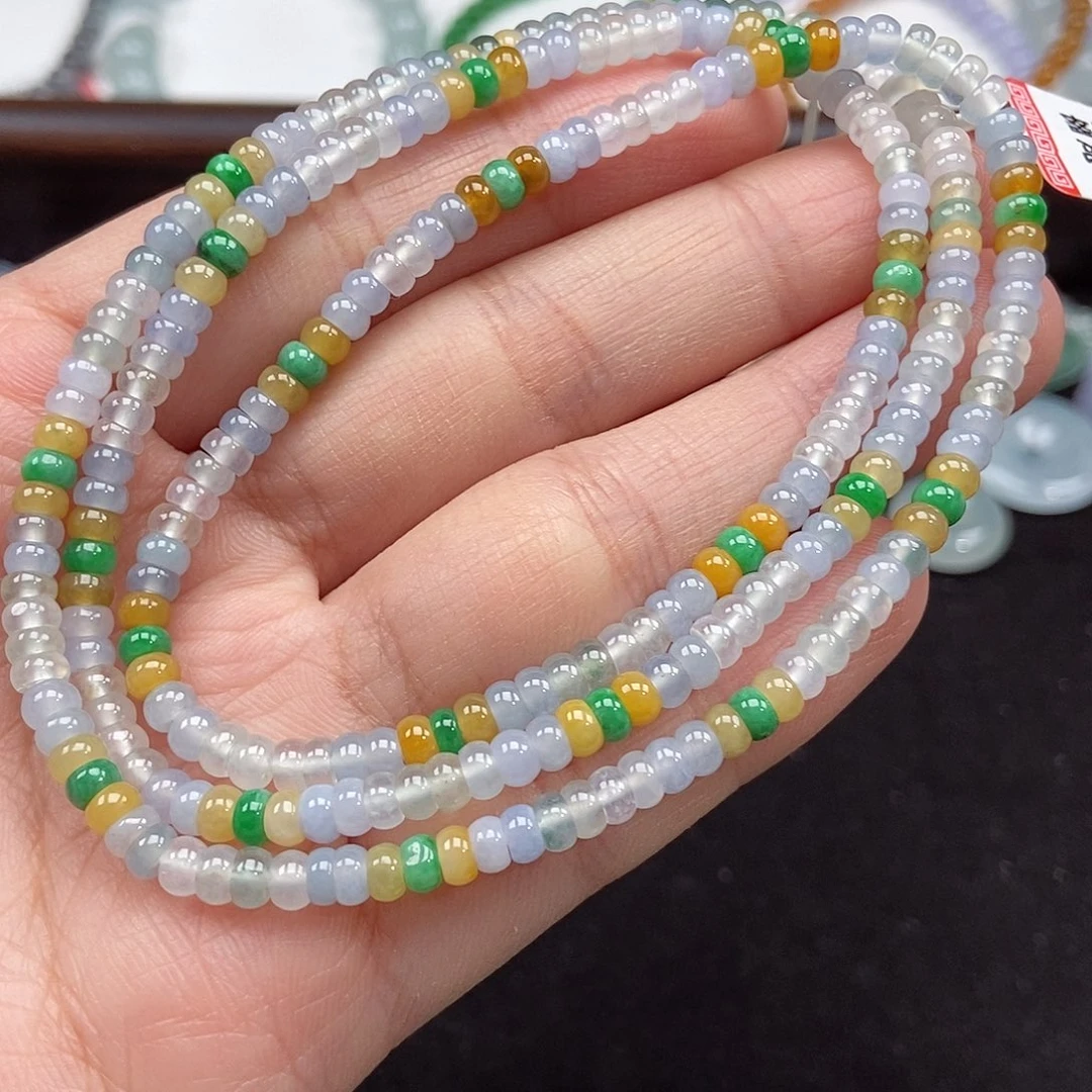 翡翠未镶嵌手串卡4