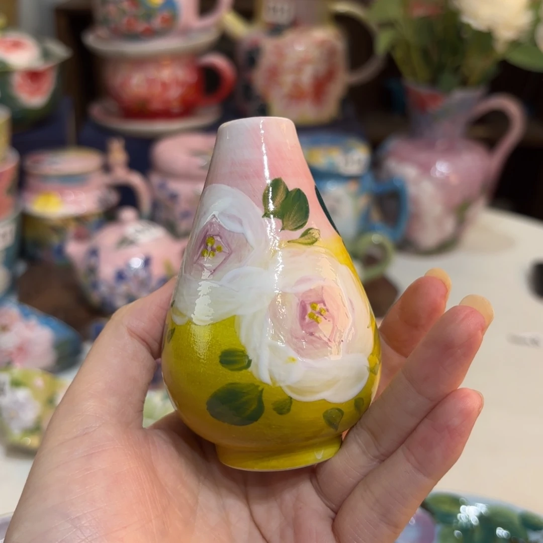 景德镇手绘高温釉下彩陶瓷茶具