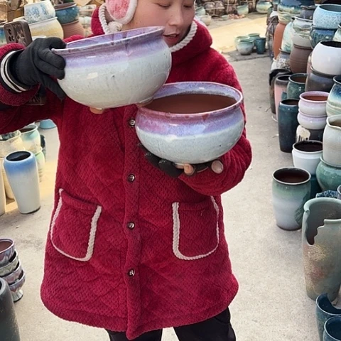 口20高12瑕疵盆子。