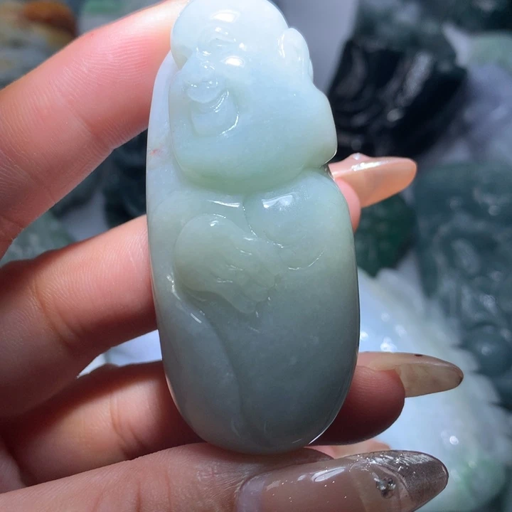 翡翠未镶嵌颈饰保真天然A货翡翠