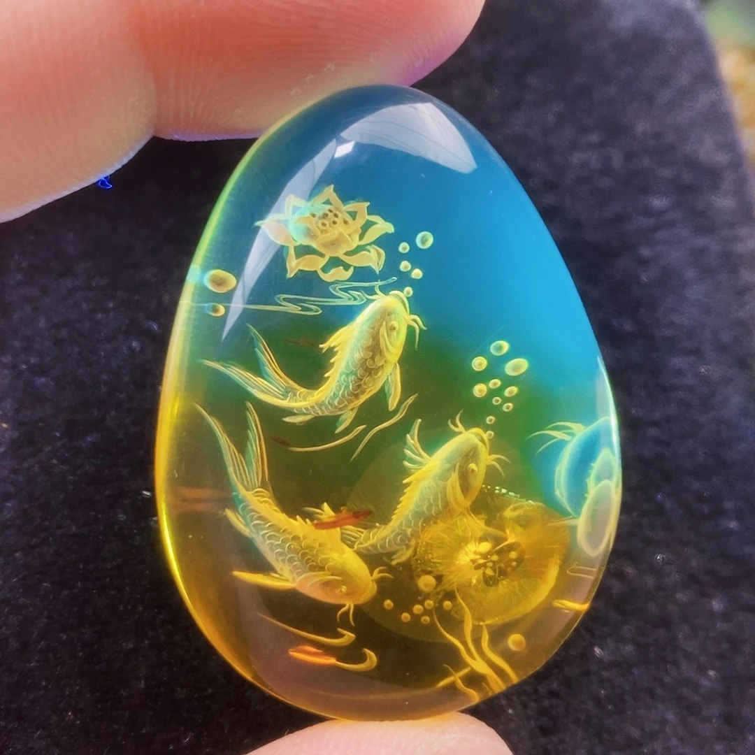 【闪购商品】琥珀（花珀）吊坠(不含链)未镶嵌