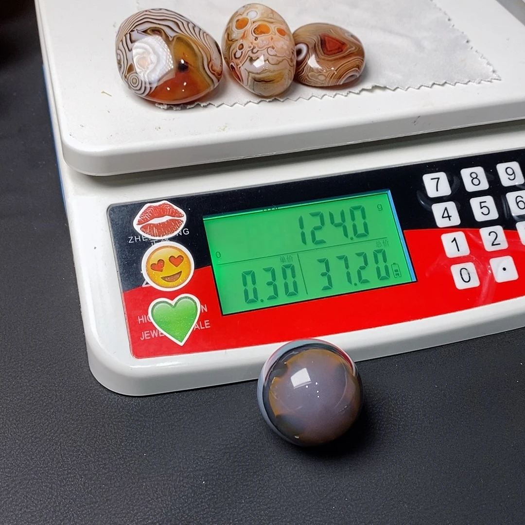 玛瑙/玉髓三毛未镶嵌流**清