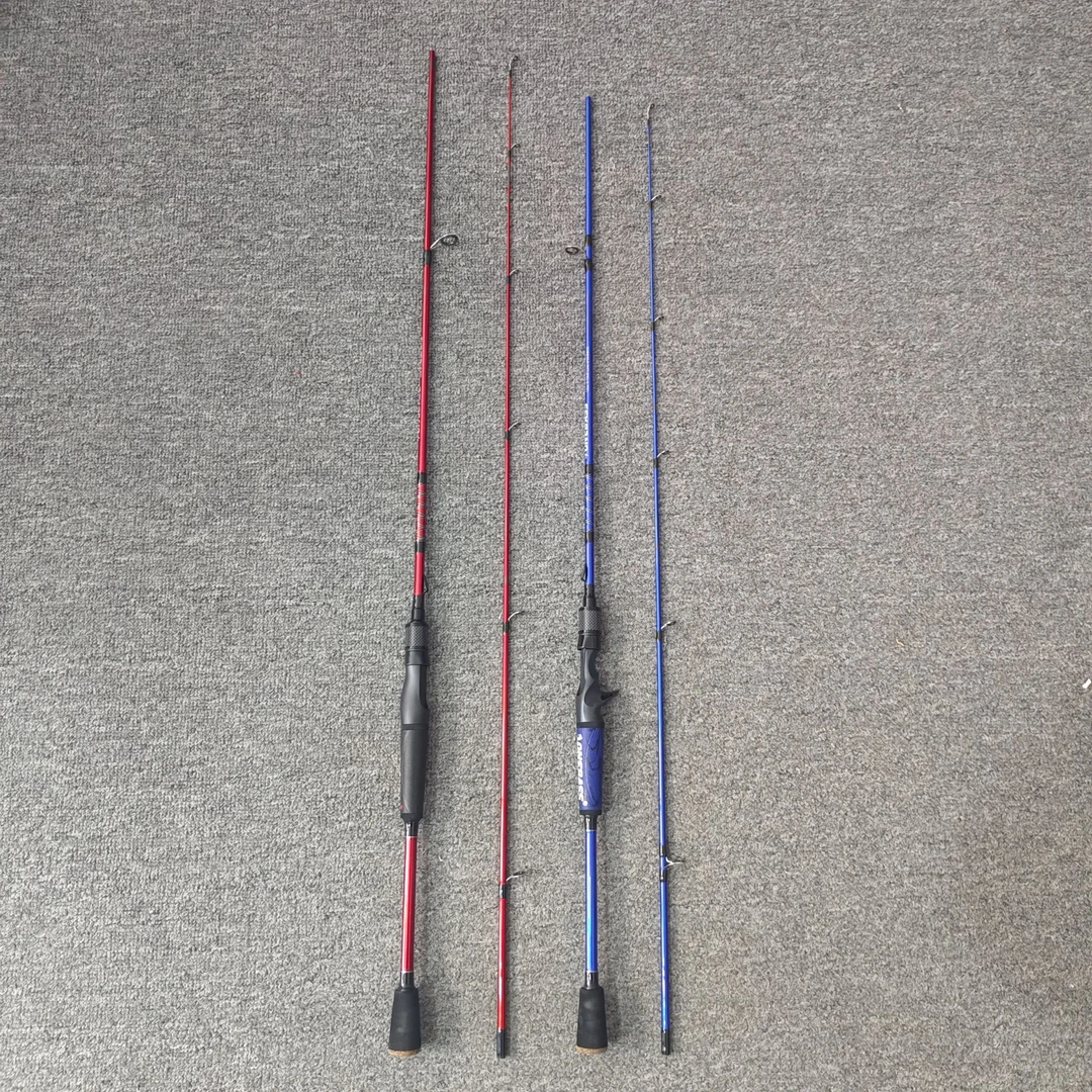 瑕疵尾货新手入门枪柄直柄两节插节路亚竿钓鱼竿