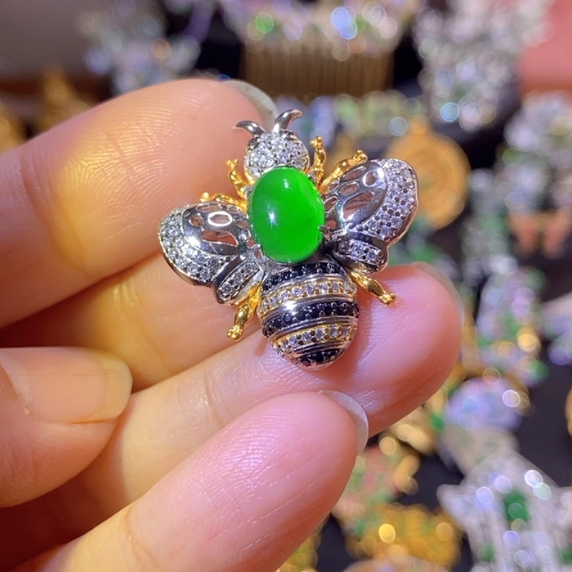 【闪购商品】银S925镶嵌挂件翡翠