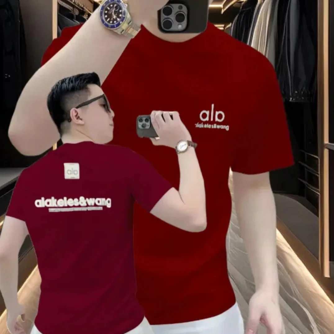 2025夏季新款潮流印花短袖t恤个性时尚青春流行男士宽松韩版T恤