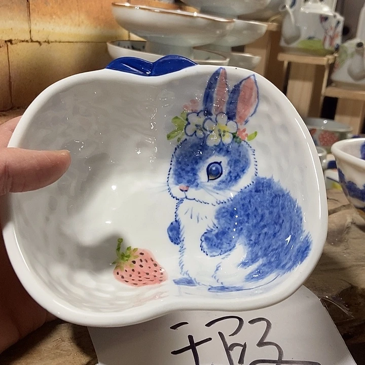 微瑕 景德镇手绘高温釉下彩