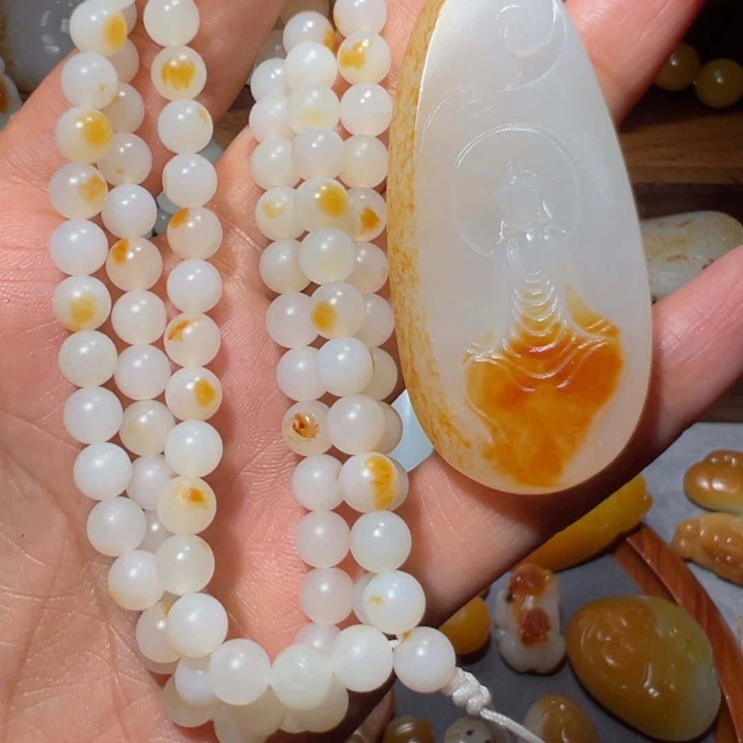 和田玉未镶嵌颈饰