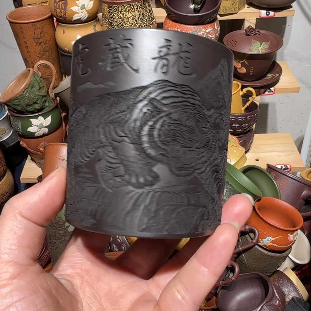 紫砂茶杯宜兴紫砂主人杯