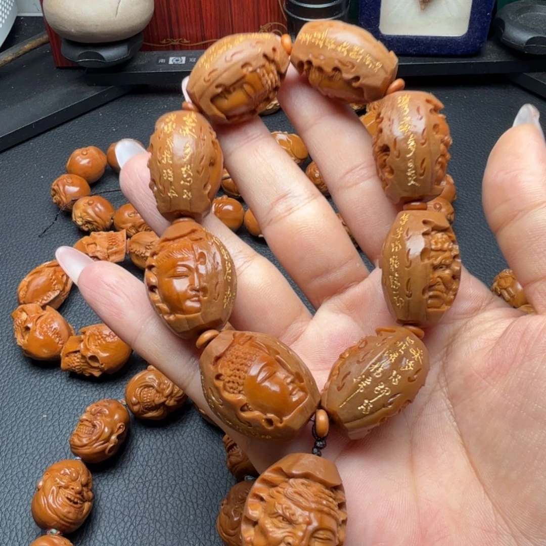 橄榄核手串/手链原皮心经一念