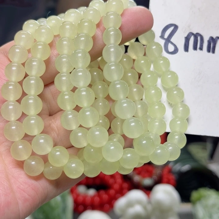 蛇纹石玉手串多样性发货未镶嵌