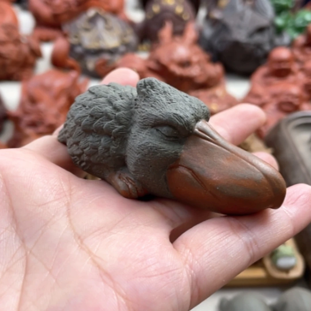 【闪购商品】紫砂茶宠紫砂鲸头獾