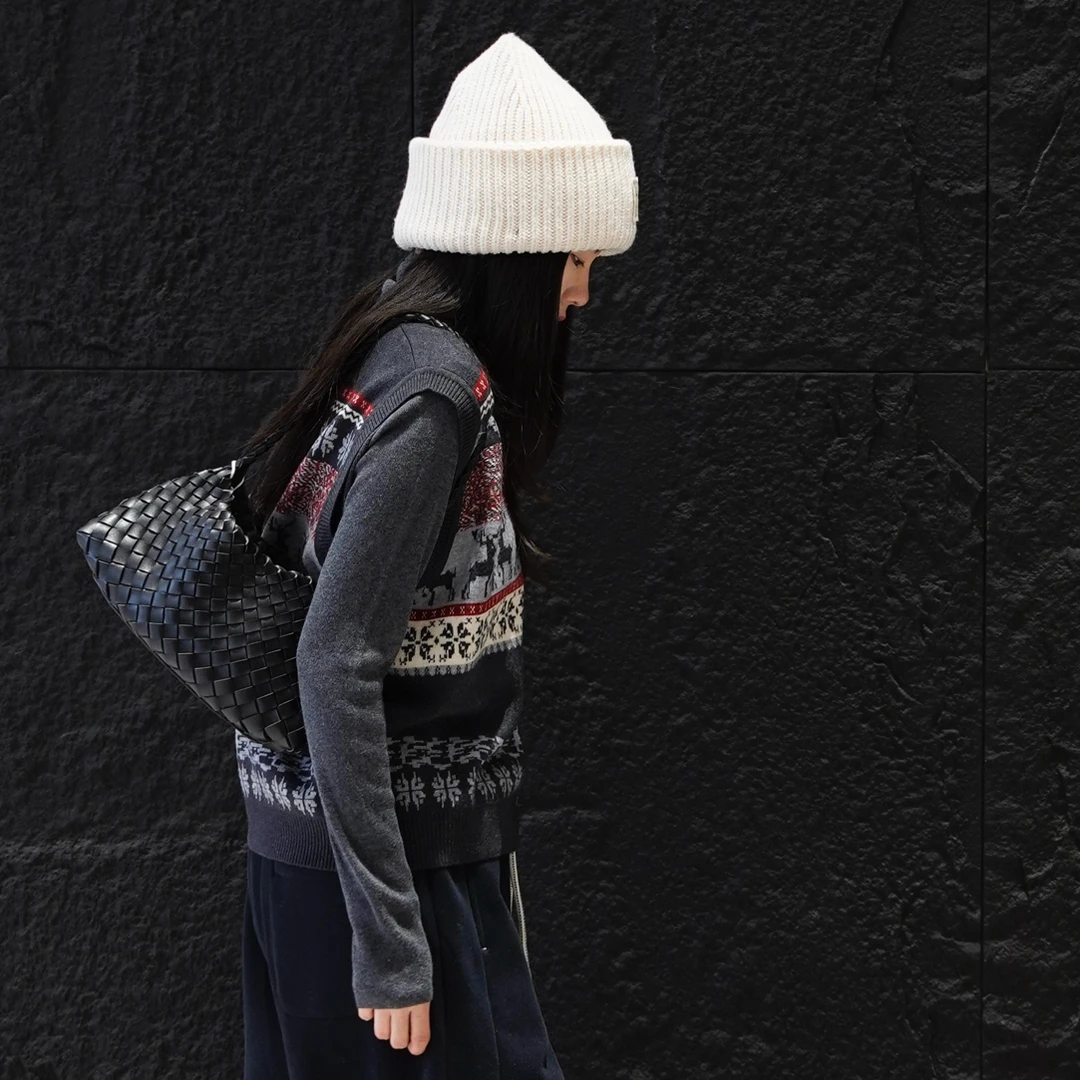 YOYO A884 羊毛小鹿两件套女开衫针织外套