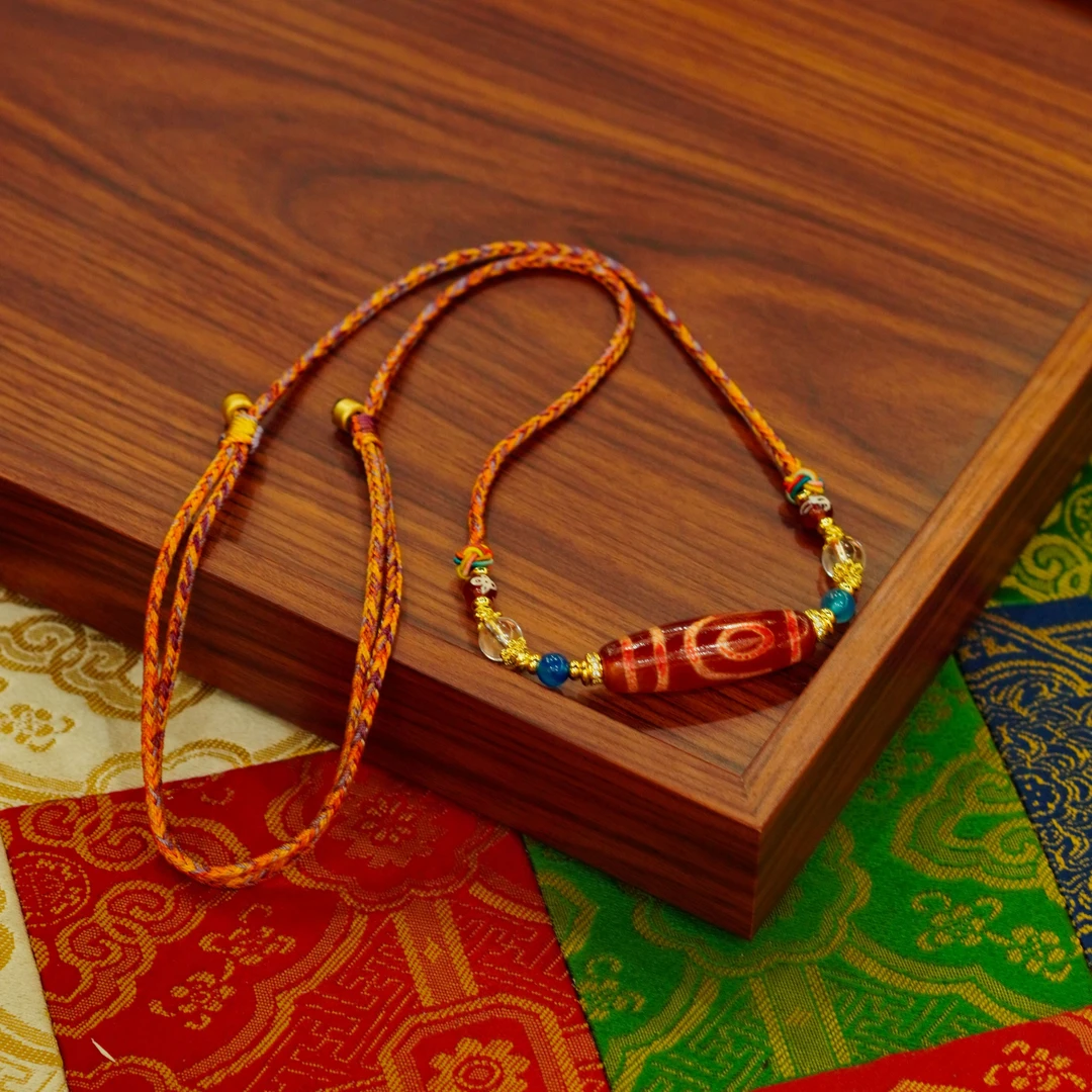 藏宝阁 ▎红肉二眼锁骨链702266