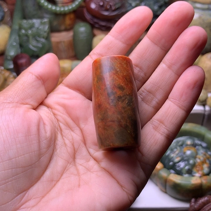 岫岩河磨玉（透闪石质玉）未镶嵌吊坠(不含链)