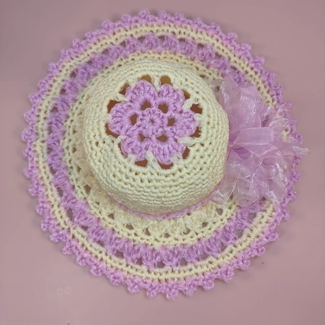 【非成品】繁花-丝带线帽子材料包（可做一顶帽子）