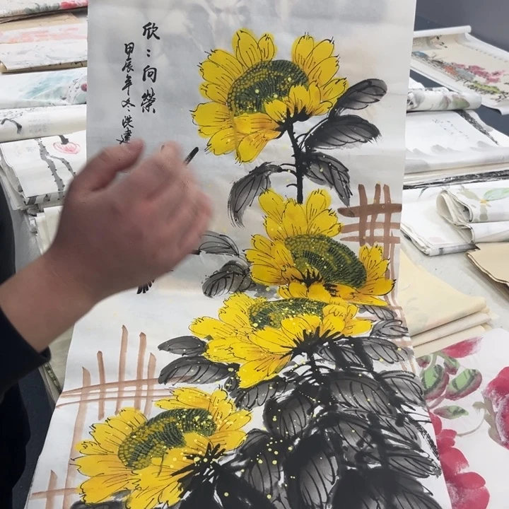 国画绘画手绘作品