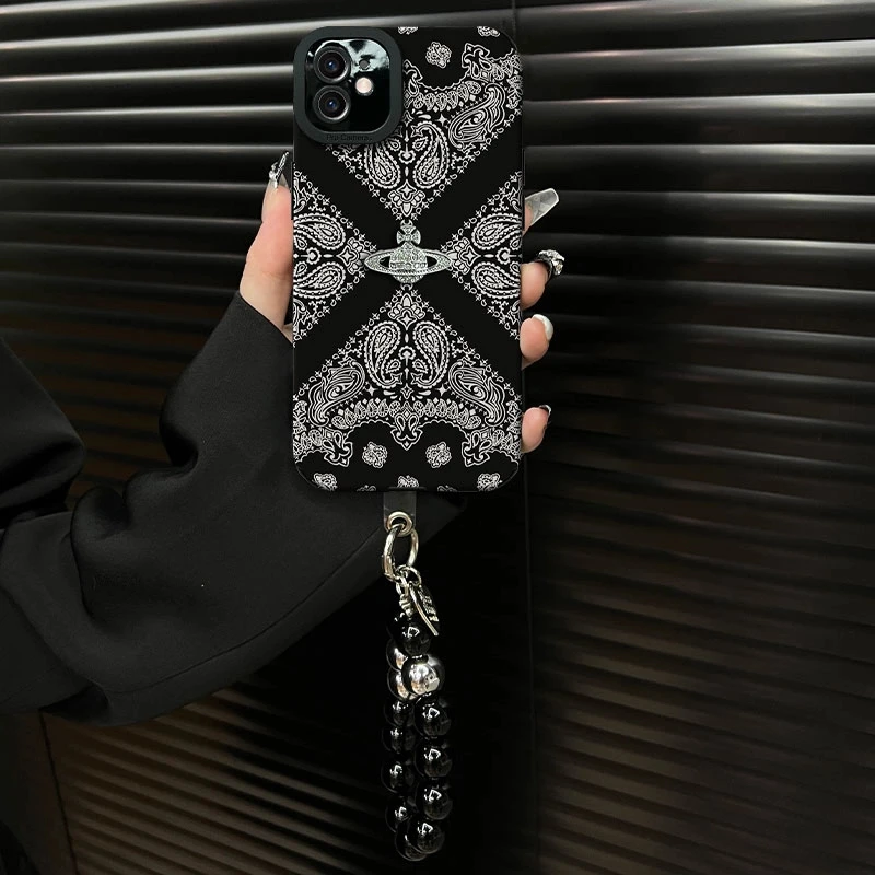 适用于【苹果12】2025复古花纹ins风小羊皮网红创意防摔手机壳女款