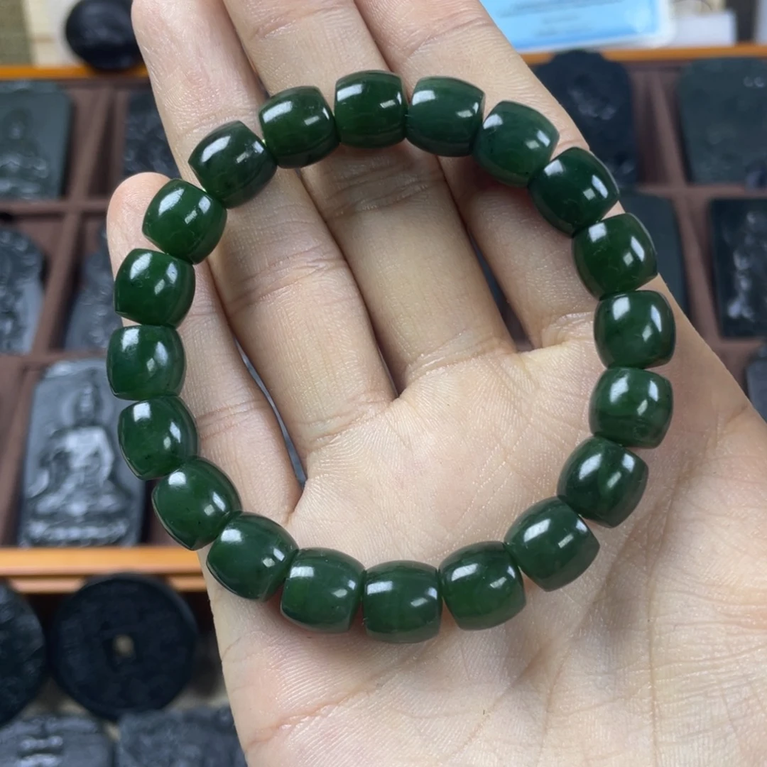 h***健颈饰未镶嵌和田玉（青玉）