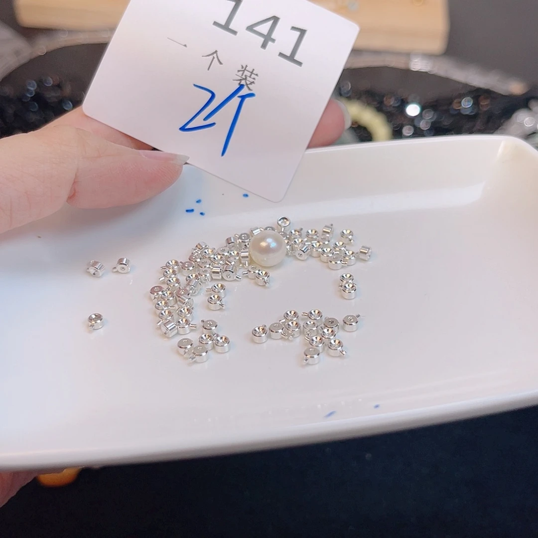 水晶珠宝半成品银S925镶嵌141 。