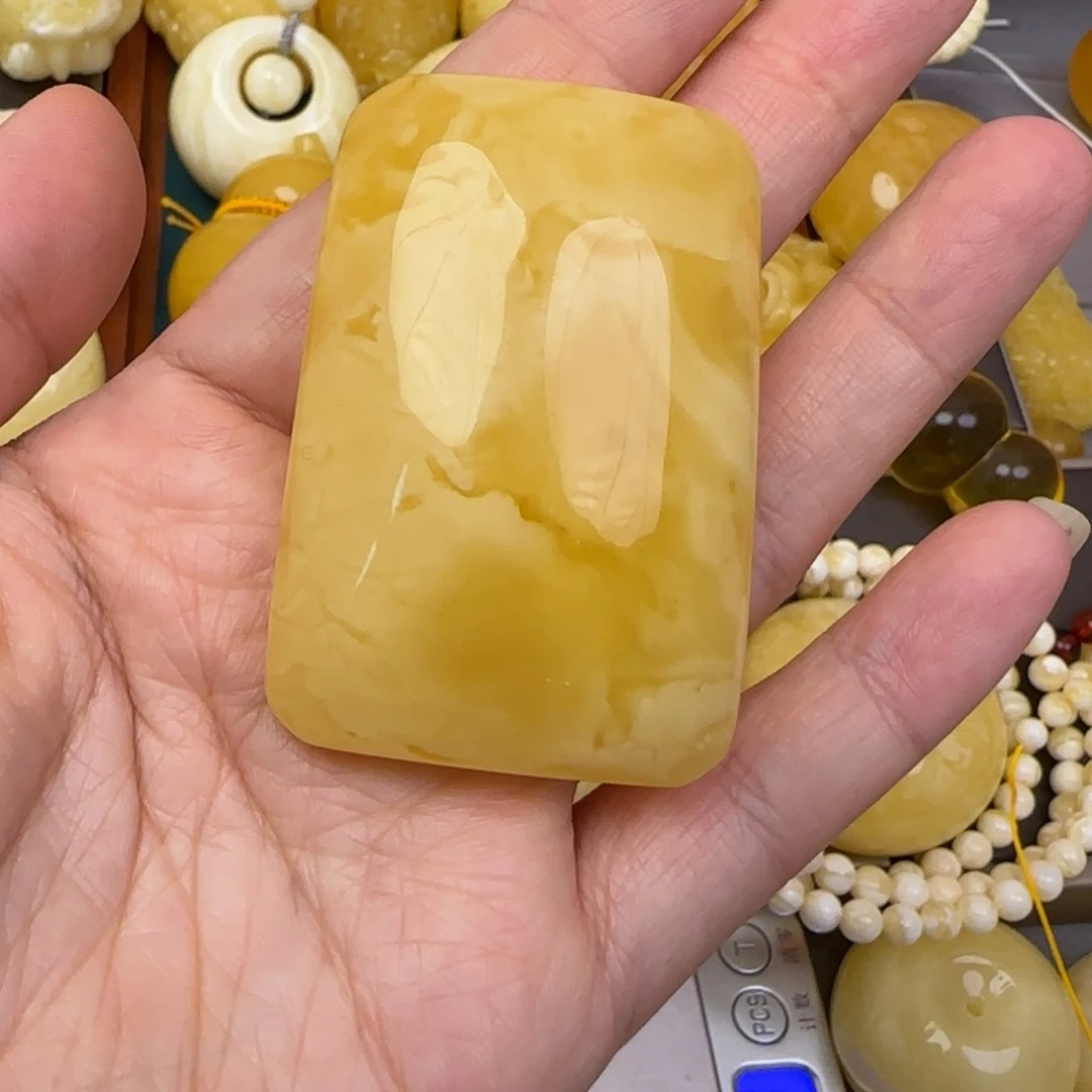 蜜蜡颈饰未镶嵌天然蜜蜡