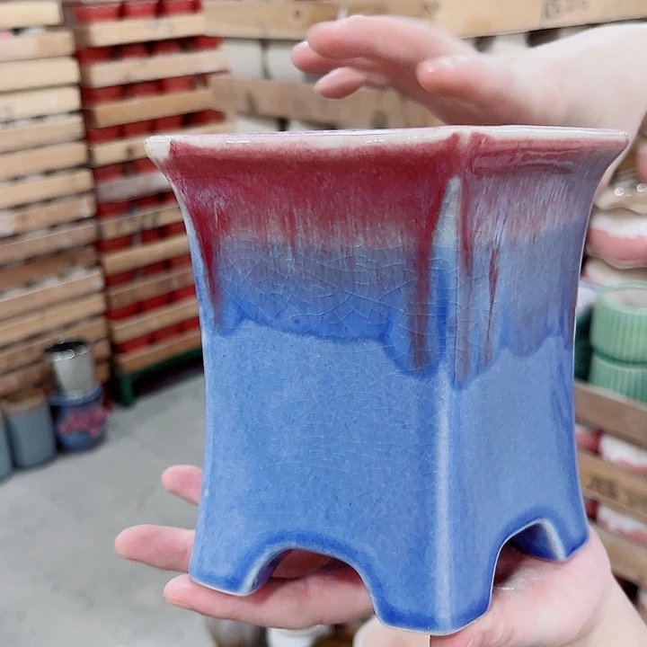 有孔.凑单10元陶瓷花盆发货！