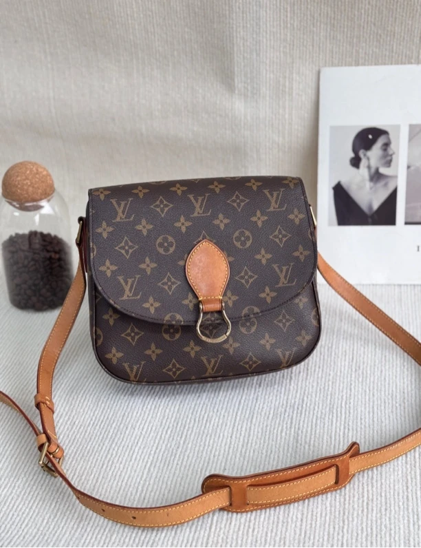95新 LouisVuitton/路易威登 老花马鞍大号 经典百搭（配皮后换）