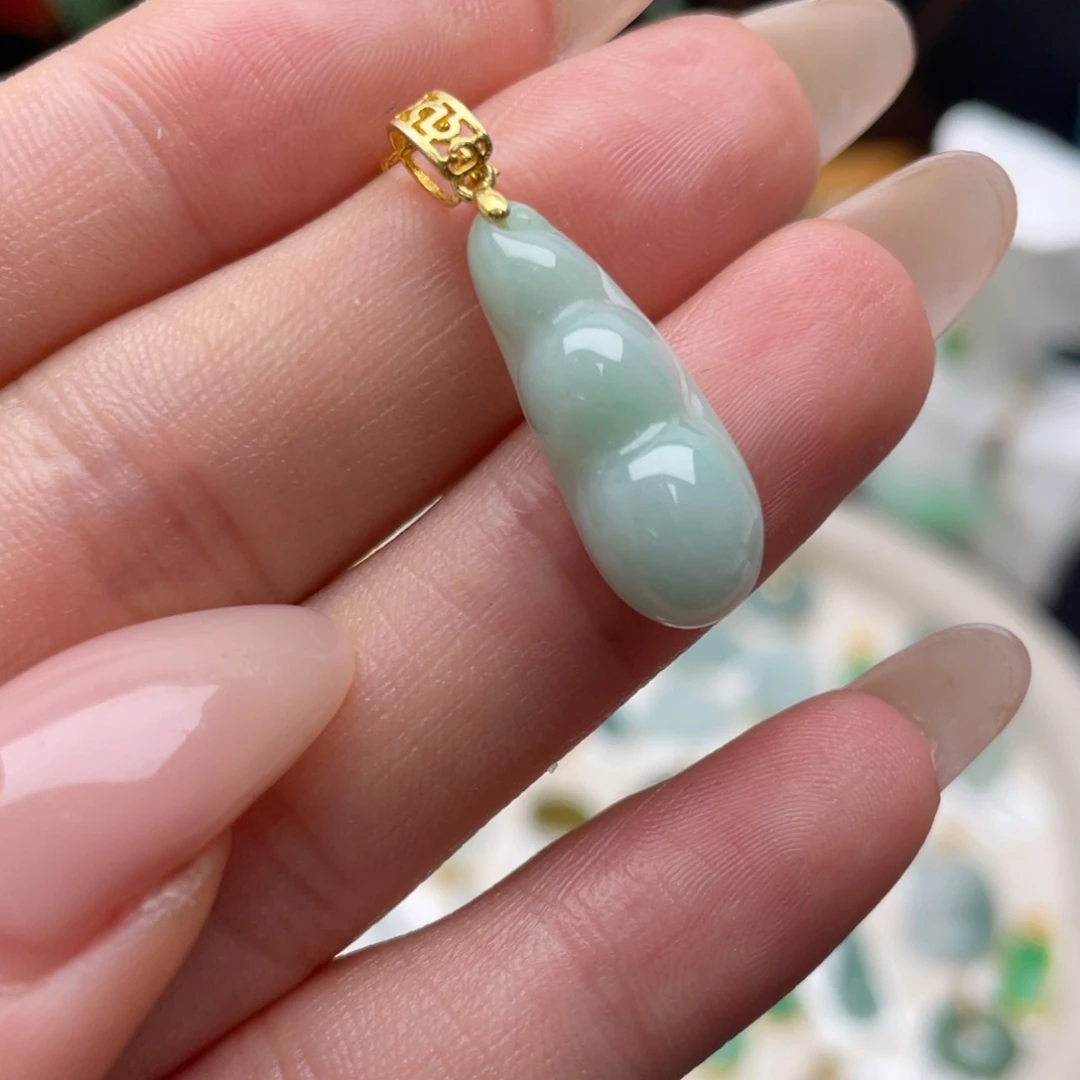 翡翠银S925镶嵌颈饰