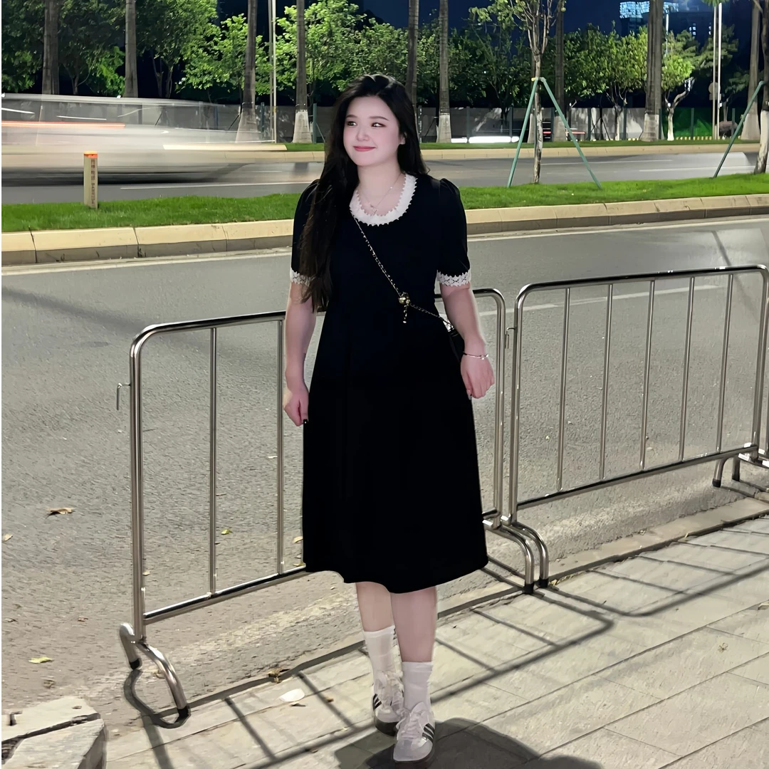 大码女装胖mm裙子女款爆款2025新款高级感连衣裙女款爆款2025新款