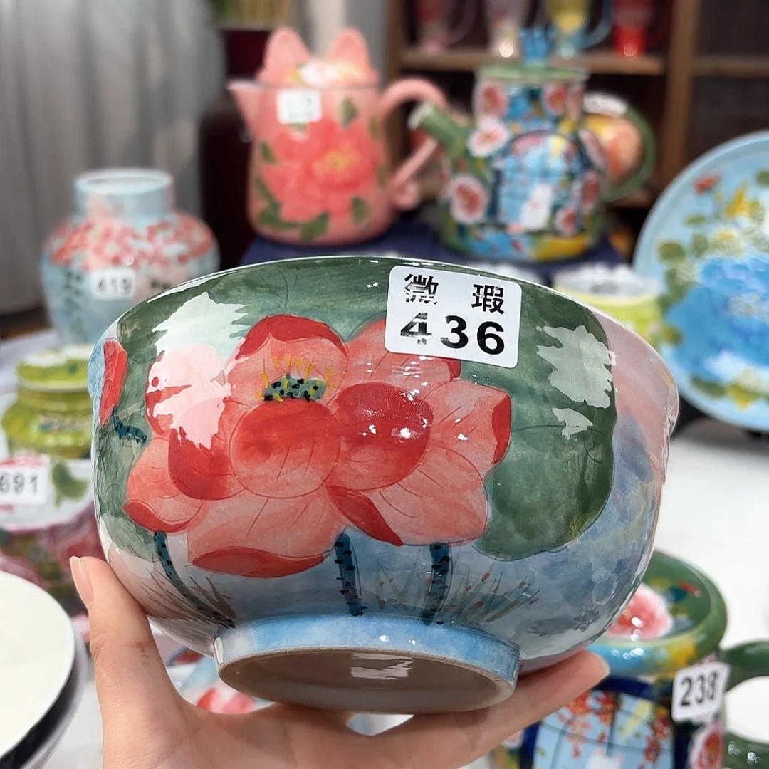 w***w景德镇手绘高温釉下彩陶瓷茶具