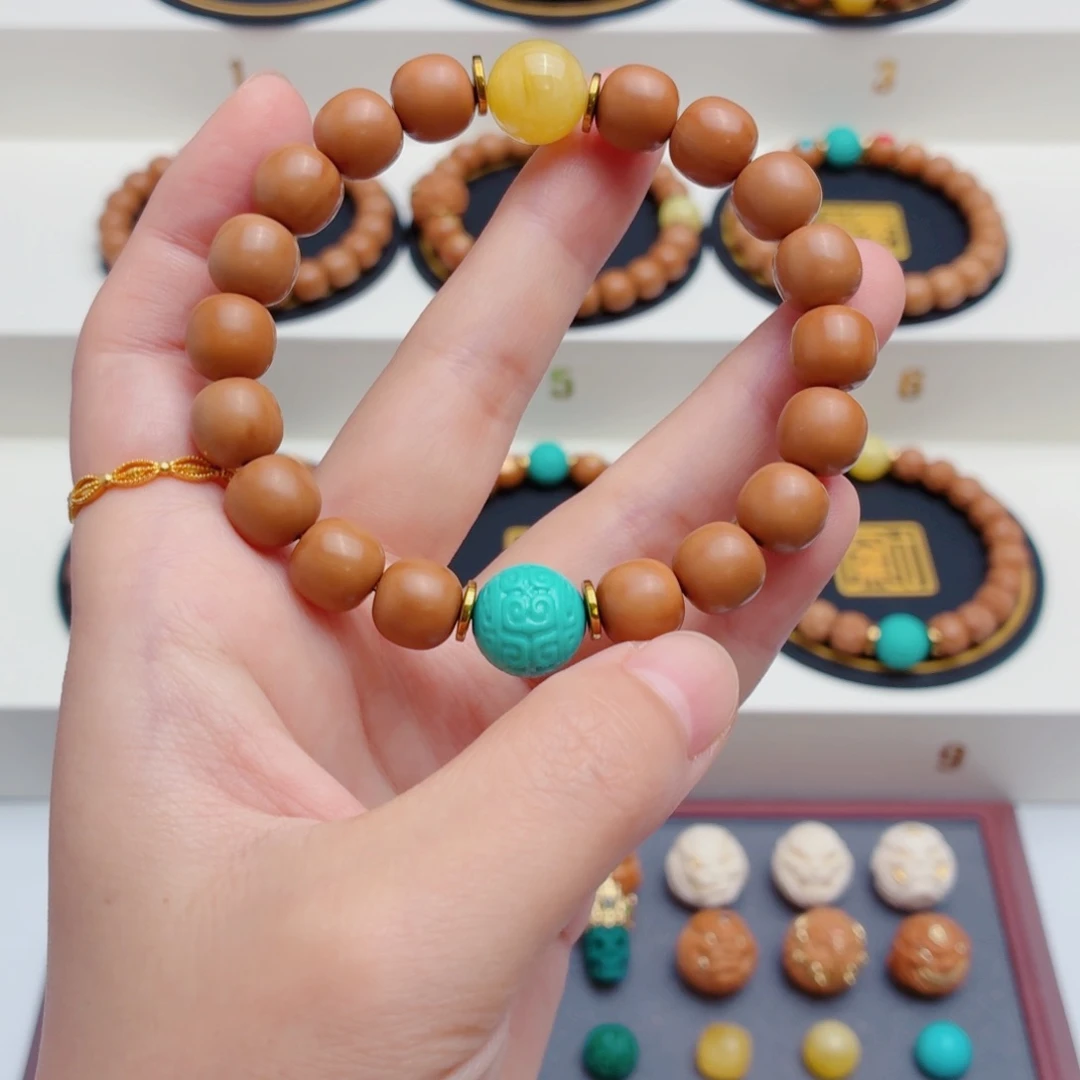 A***_猴头核桃手串猴头