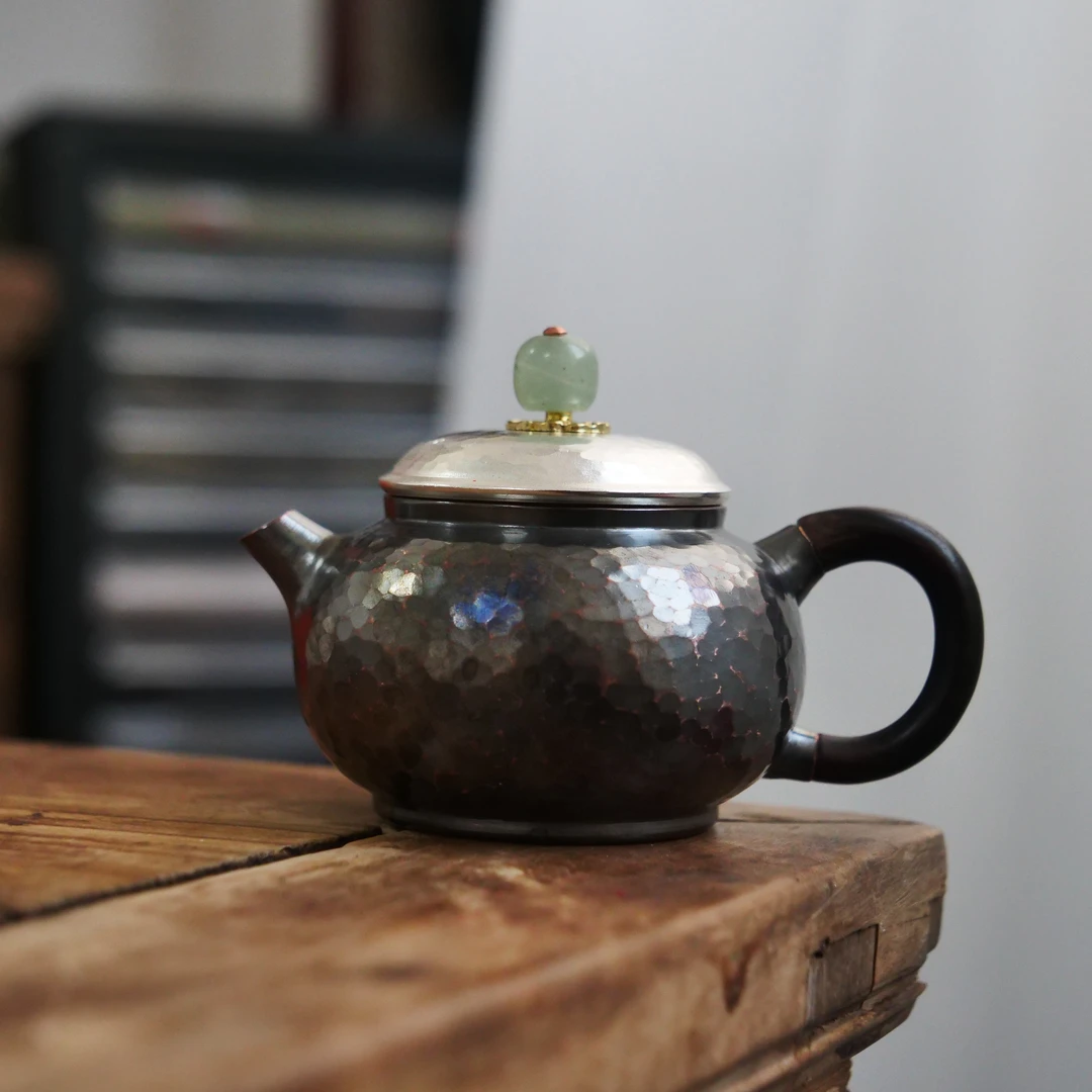 四海新品【波光粼粼·茶壶】复古茶道器具茶壶90ml