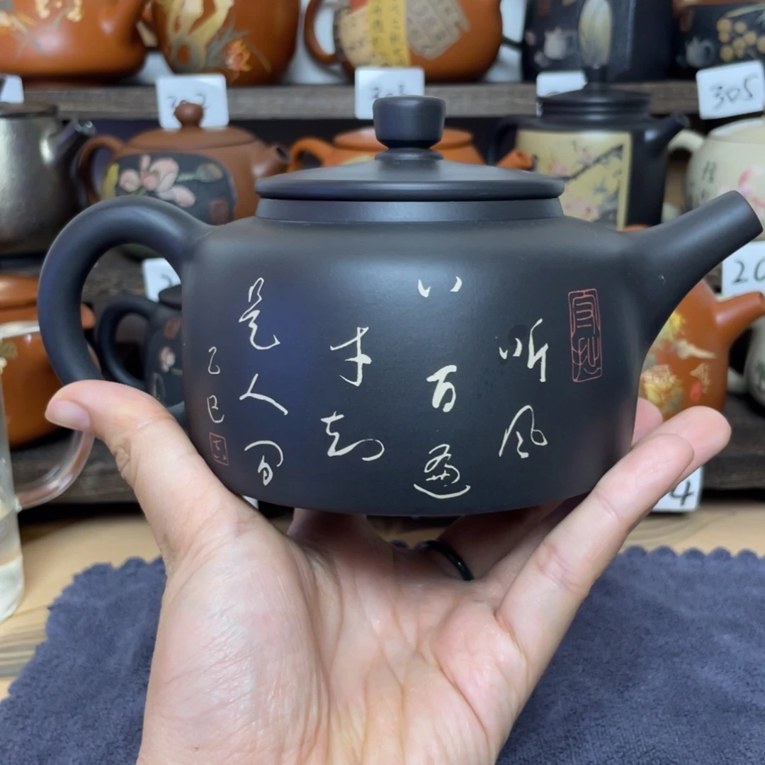壶大容量400cc彩填书法德钟壶