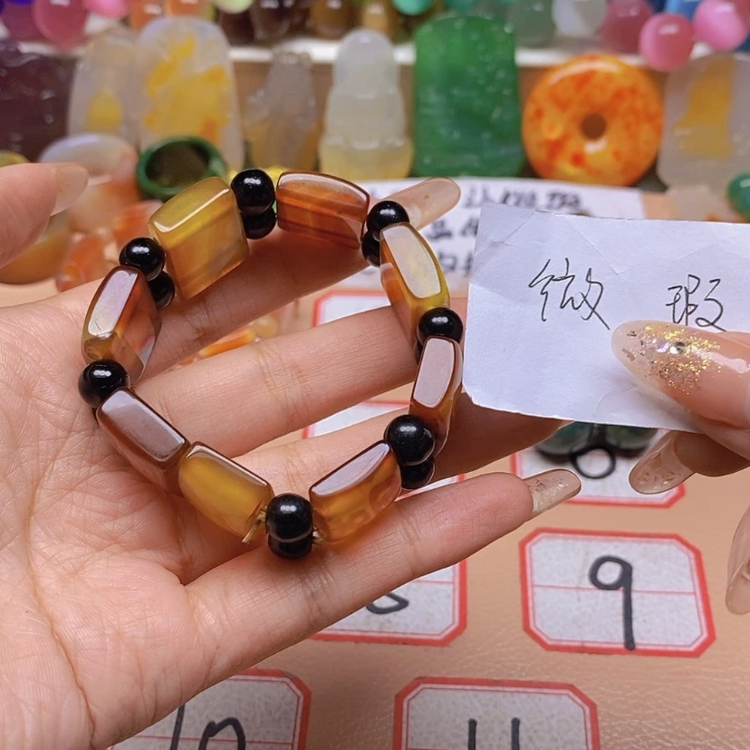 【闪购商品】玛瑙/玉髓颈饰未镶嵌小*六