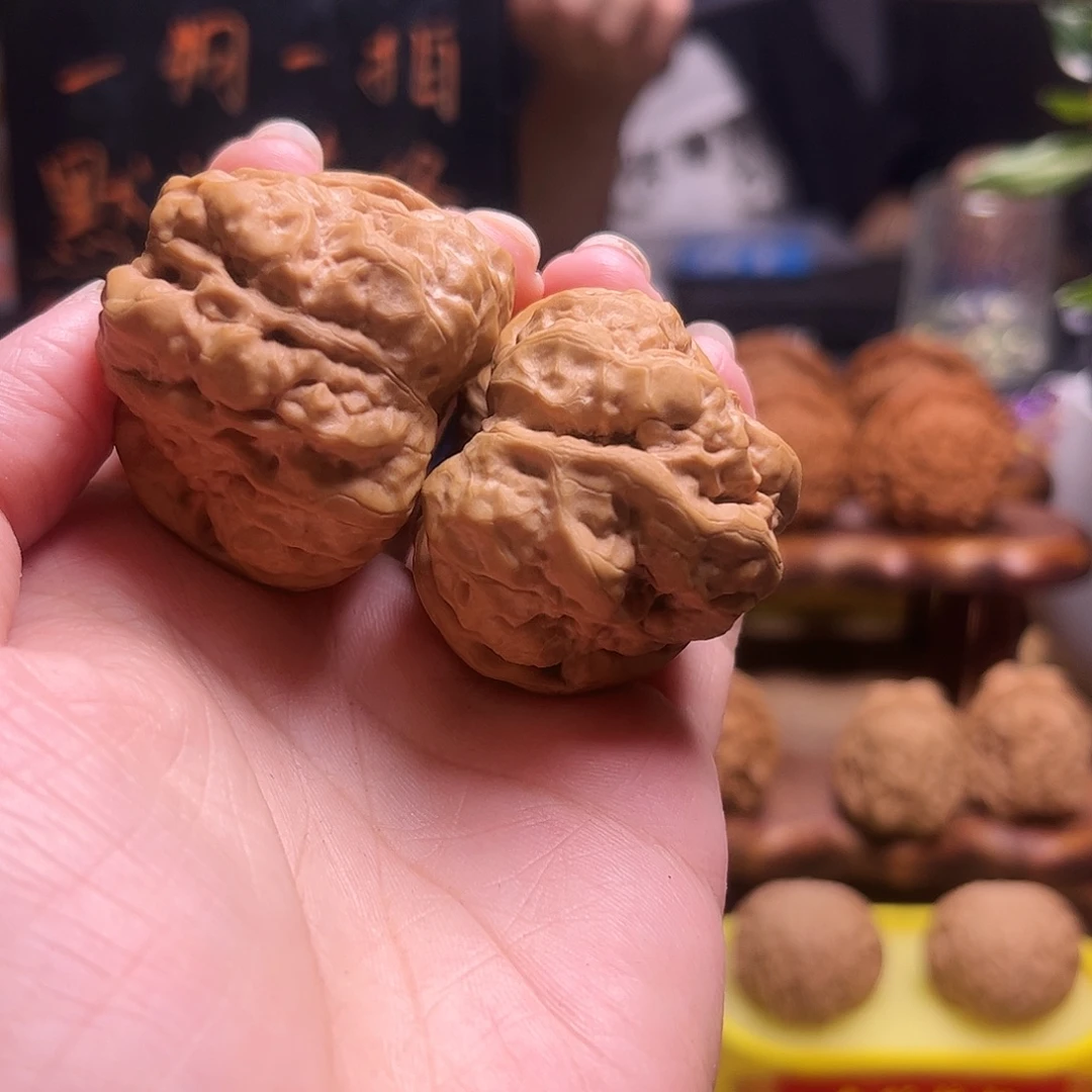 平***郭把件文玩核桃41尺白茬蛤蟆18