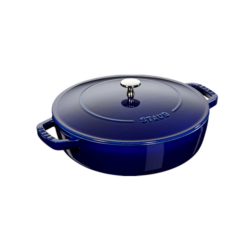 staub/珐宝 珐琅铸铁海鲜锅28cm 深蓝 B