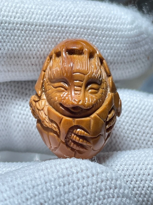 橄榄核手工雕单颗