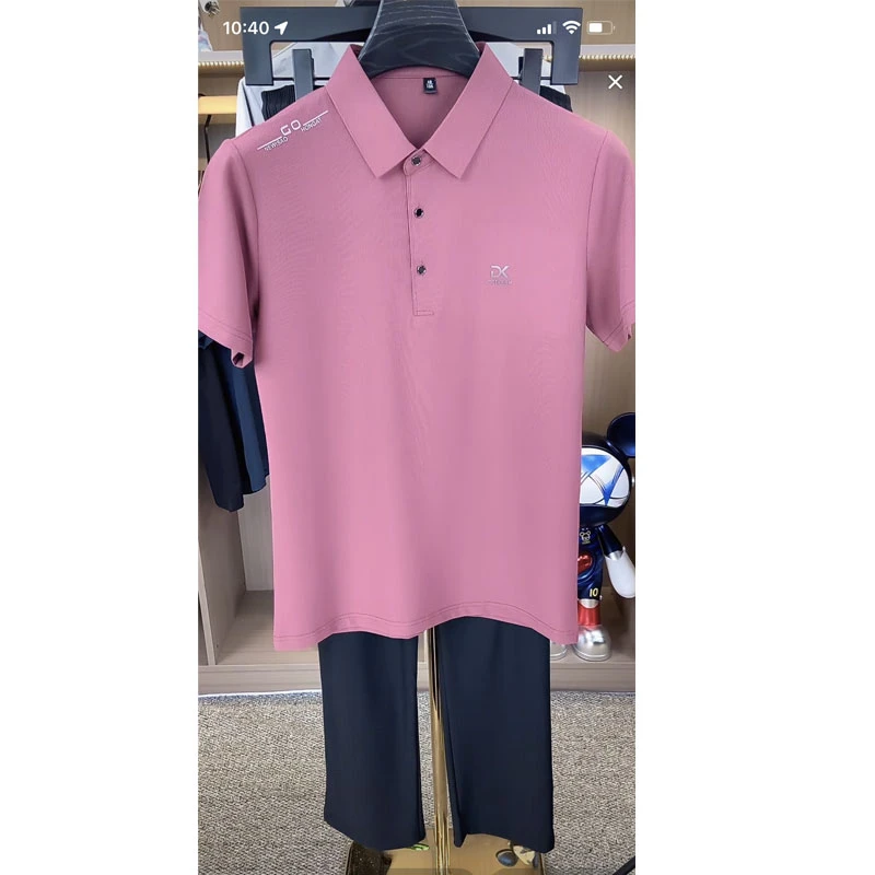 【父亲节礼物】老爷车男装夏季POLO衫短袖宽松休闲中年套装爸爸装