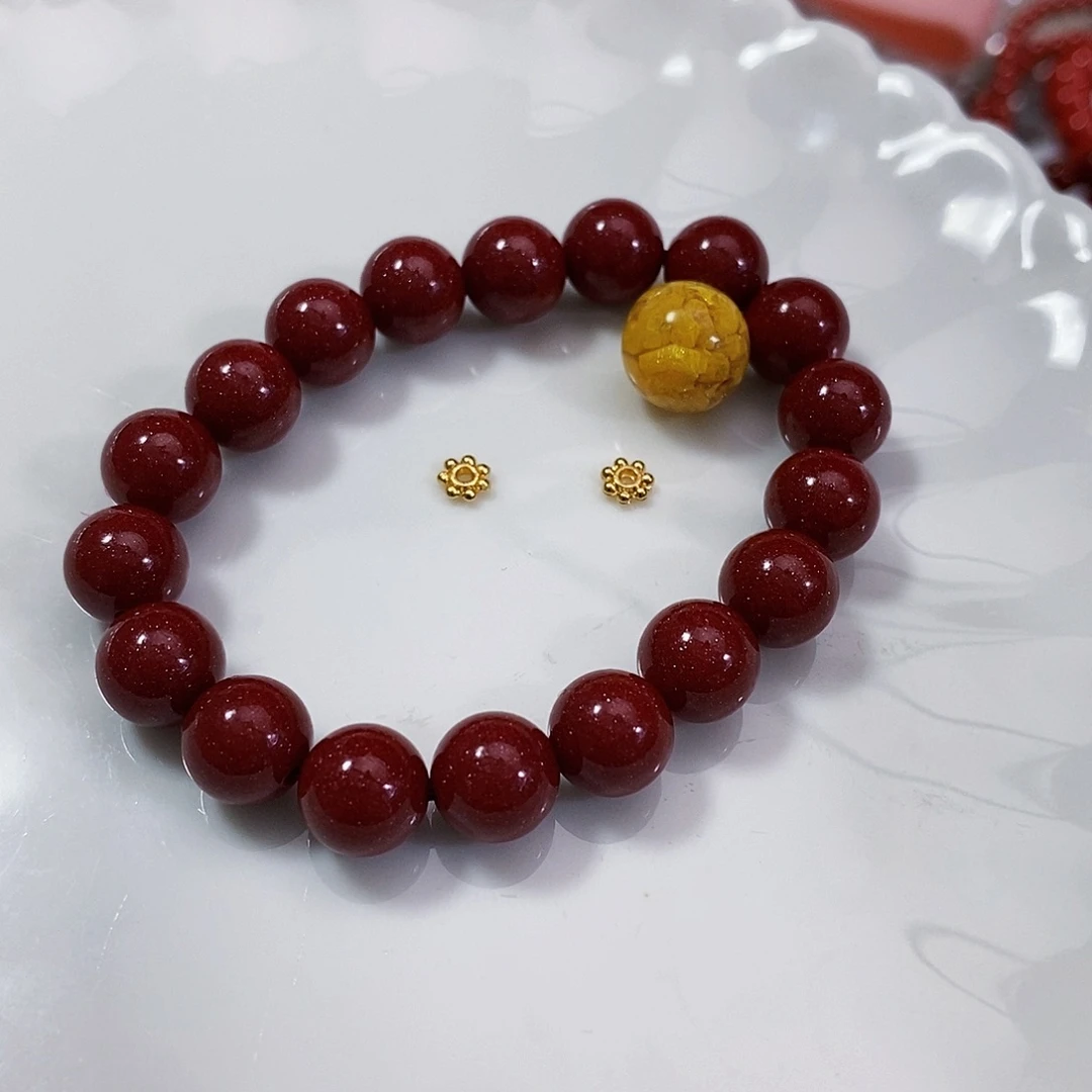 淡水珍珠拍三发一（朱砂）未镶嵌睿*