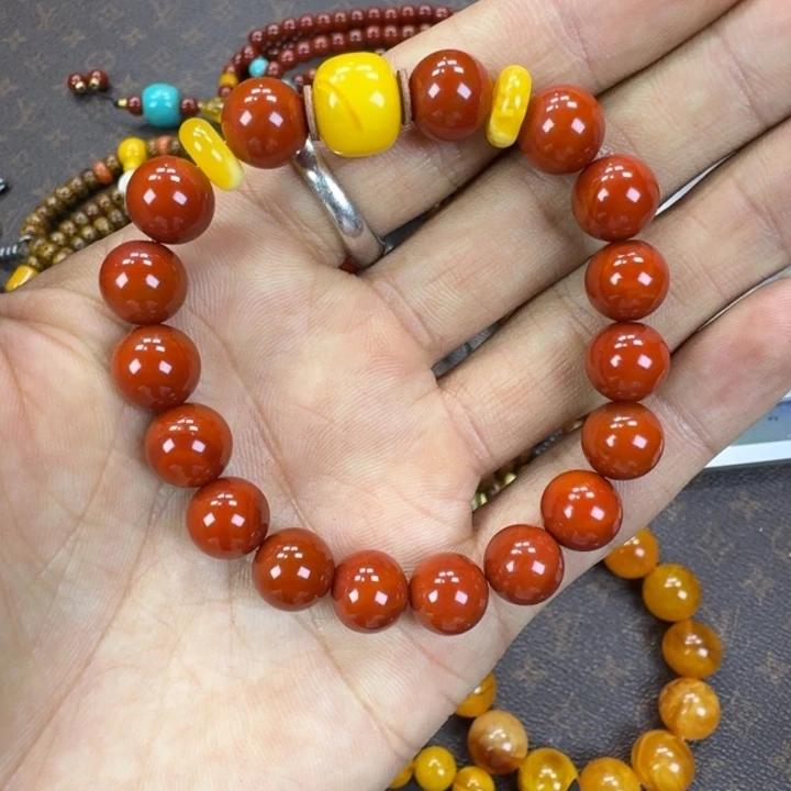 南红玛瑙未镶嵌手链