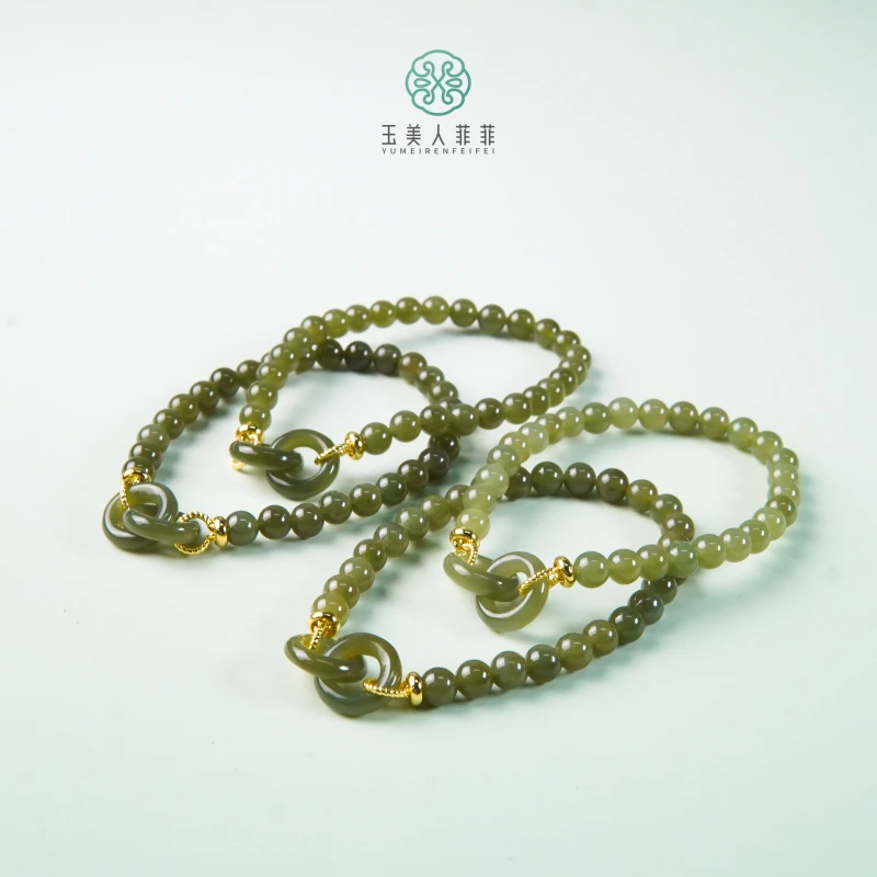 精致款-珠光宝气&和田玉单圈手串约6mm&多样性发一（介意勿拍）