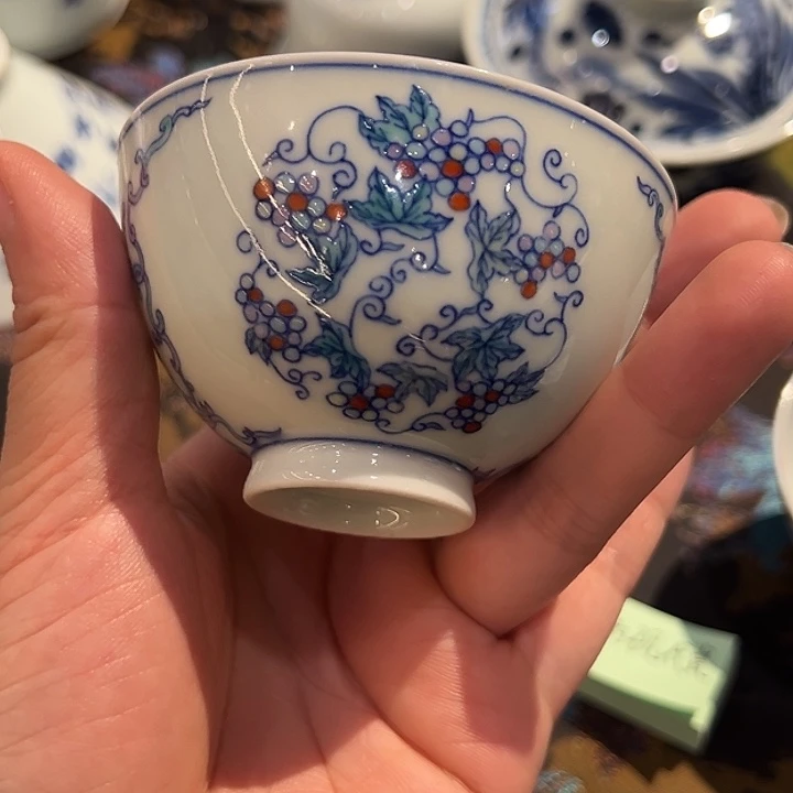 原矿老派斗彩描金