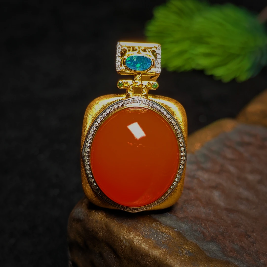 南红吊坠【5853FA】