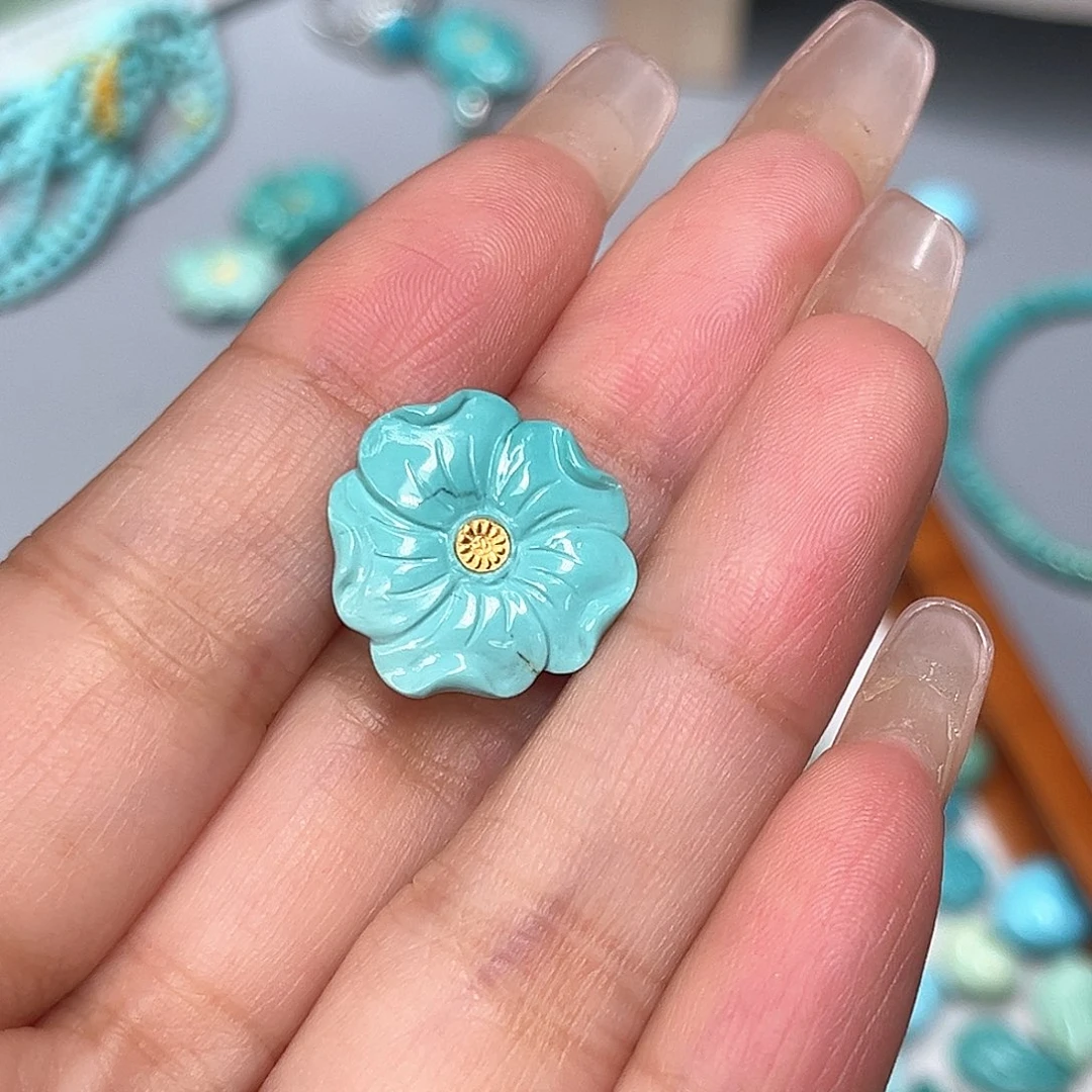 绿松石未镶嵌珠宝半成品