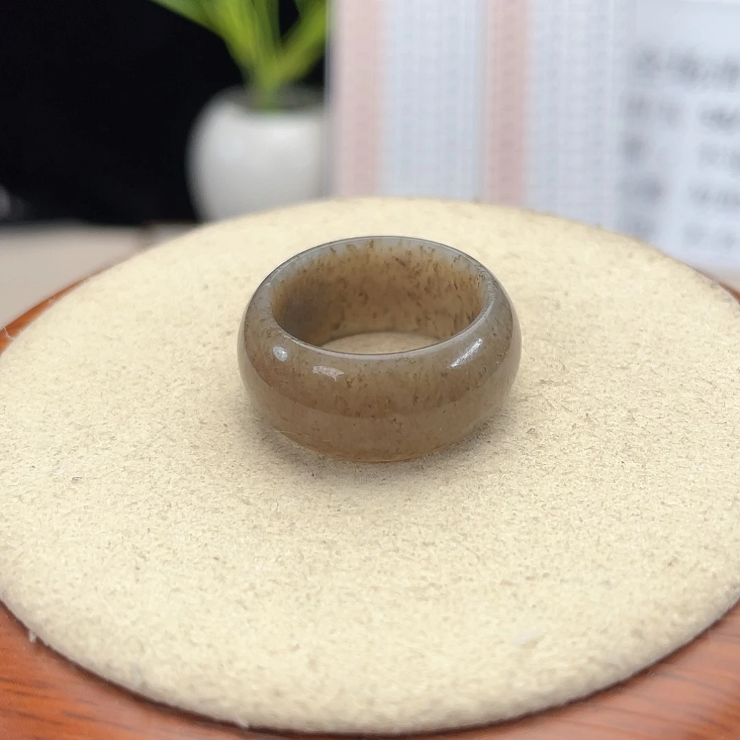 和田玉戒指未镶嵌Q31桂花糕18.3不退换